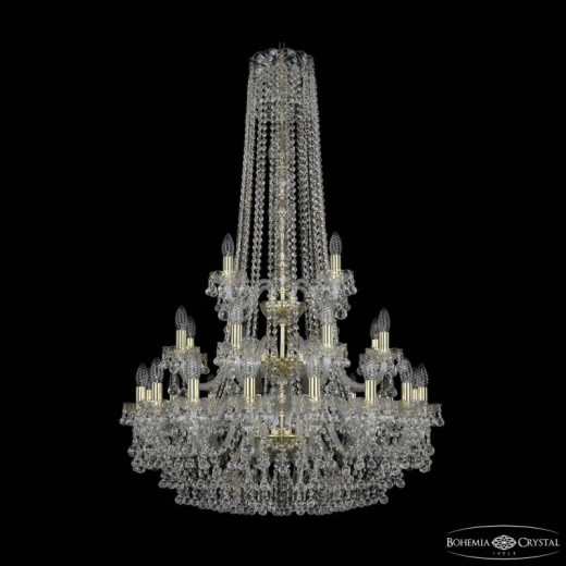 Подвесная люстра Bohemia Ivele Crystal 1409 1409/16+8+4/300/h-130/3d G