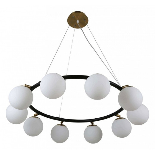Подвесная люстра LUMINA DECO Modica LDP 6032-10 BK+MD