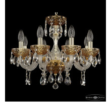 Подвесная люстра Bohemia Ivele Crystal 5417 5417/8/165 G Amber/M-1F