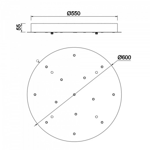 Подвесная люстра Mantra Boomerang 9370+9235 (14L)