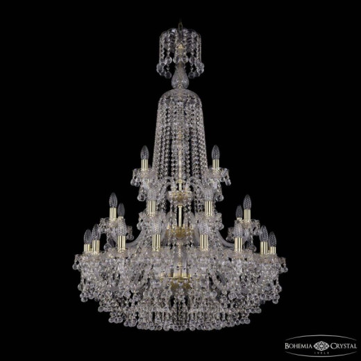 Подвесная люстра Bohemia Ivele Crystal 1409 1409/16+8+4/300/XL-130/3d G