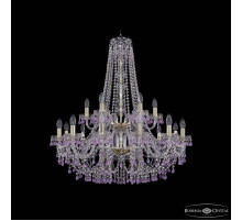 Подвесная люстра Bohemia Ivele Crystal 1410 1410/12+6/300/h-95/2d G V7010