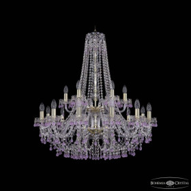 Подвесная люстра Bohemia Ivele Crystal 1410 1410/12+6/300/h-95/2d G V7010