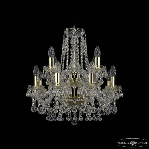Подвесная люстра Bohemia Ivele Crystal 1409 1409/8+4/160/2d G