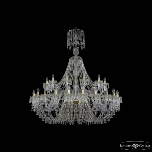 Подвесная люстра Bohemia Ivele Crystal 1410 1410/24+12/530/XL-156 G V0300