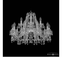 Подвесная люстра Bohemia Ivele Crystal 1403 1403/10+5/240 Ni