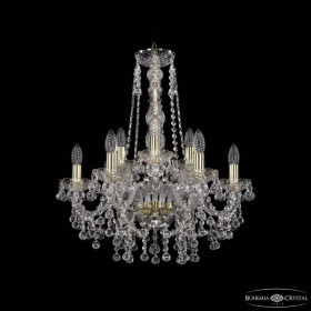 Подвесная люстра Bohemia Ivele Crystal 1409 1409/6+3/195/h-63 G