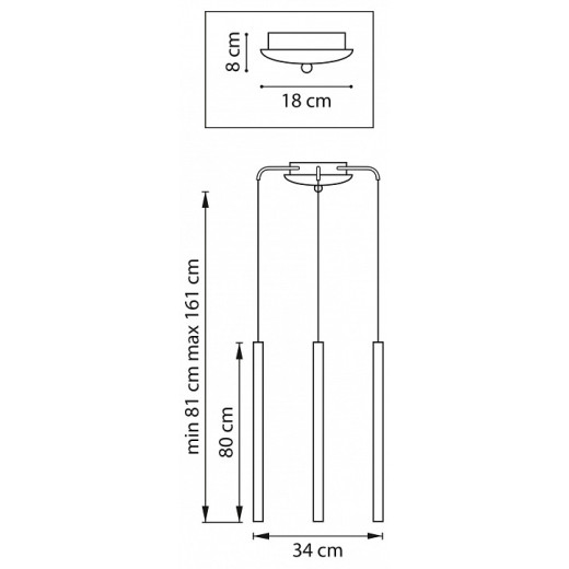 Подвесная люстра Lightstar Tubo L3T747443