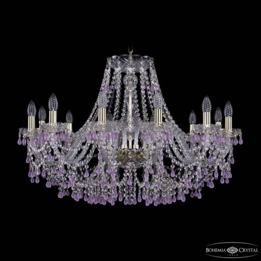 Подвесная люстра Bohemia Ivele Crystal 1410 1410/12/300 G V7010