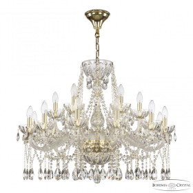 Подвесная люстра Bohemia Ivele Crystal 5413 5413/12+6/300 G Clear/M-1H
