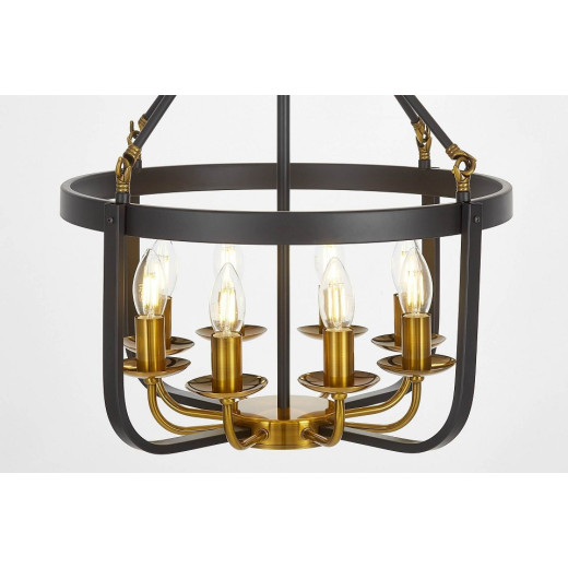 Подвесная люстра LUMINA DECO Berling LDP 8024-8 BK+MD
