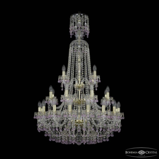 Подвесная люстра Bohemia Ivele Crystal 1410 1410/16+8+4/300/XL-130/3d G V7010