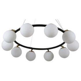 Подвесная люстра LUMINA DECO Modica LDP 6032-10 BK+MD