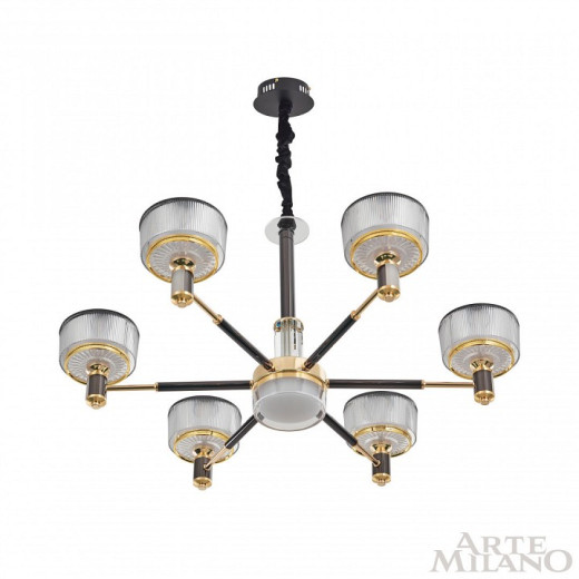 Подвесная люстра Arte Milano Neapolis-76210 276210/6 BK/GD