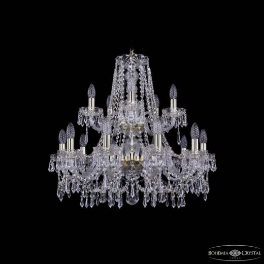 Подвесная люстра Bohemia Ivele Crystal 1403 1403/10+5/240/2d G
