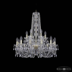 Подвесная люстра Bohemia Ivele Crystal 1402 1402/12+6/240/h-75 G