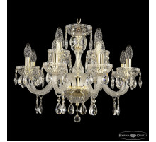 Подвесная люстра Bohemia Ivele Crystal 5417 5417/8+4/195 G Clear/M-1G