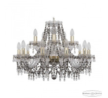 Подвесная люстра Bohemia Ivele Crystal 1410 1410/10+5/240 G V0300 R731