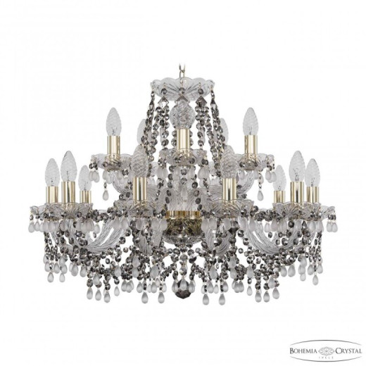 Подвесная люстра Bohemia Ivele Crystal 1410 1410/10+5/240 G V0300 R731