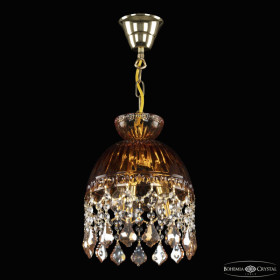 Подвесная люстра Bohemia Ivele Crystal 5478 5478/22 G Amber/M-1G Leafs K721
