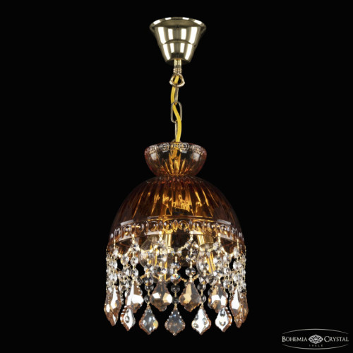 Подвесная люстра Bohemia Ivele Crystal 5478 5478/22 G Amber/M-1G Leafs K721