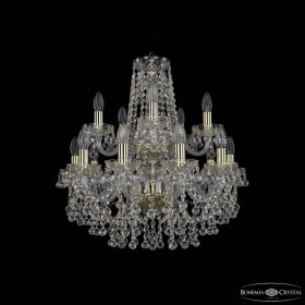Подвесная люстра Bohemia Ivele Crystal 1409 1409/10+5/195/2d G