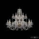 Подвесная люстра Bohemia Ivele Crystal 1402 1402/12+6/360/2d G