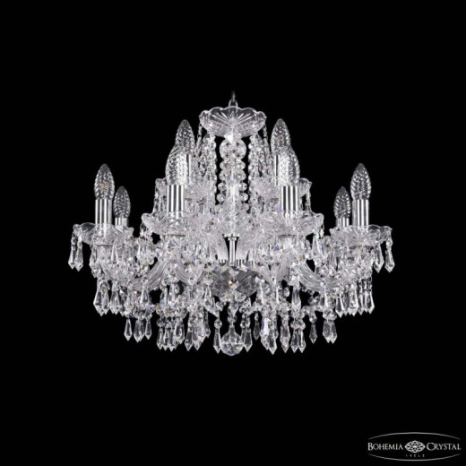 Подвесная люстра Bohemia Ivele Crystal 1403 1403/8+4/195 Ni