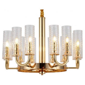 Подвесная люстра LUMINA DECO Donatti LDP 8011-12 F.GD