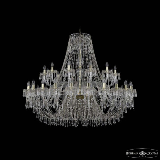 Подвесная люстра Bohemia Ivele Crystal 1403 1403/24+12/530 G