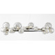 Подвесная люстра LUMINA DECO MERIDO LDP 7033-24 BK+GY