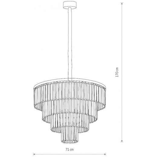 Подвесная люстра Nowodvorski Cristal L 7614