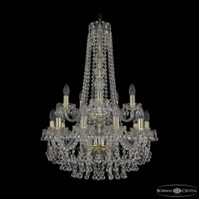 Подвесная люстра Bohemia Ivele Crystal 1409 1409/10+5/195/h-83/2d G