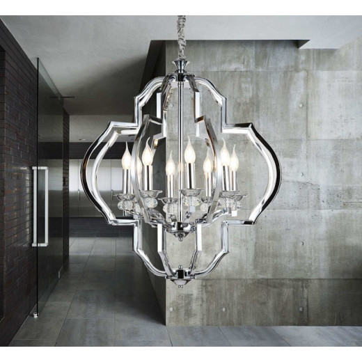 Подвесная люстра LUMINA DECO Cesaro LDP 17078-8 CHR
