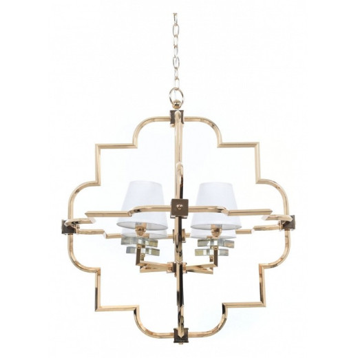 Подвесная люстра LUMINA DECO Baltimore LDP 8020-4 GD+WT