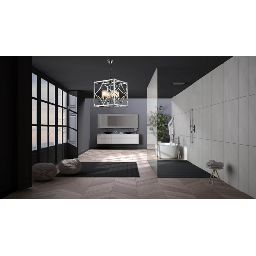 Подвесная люстра LUMINA DECO Quadrato LDP 1223-4 CHR
