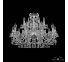 Подвесная люстра Bohemia Ivele Crystal 1409 1409/10+5/240 Ni