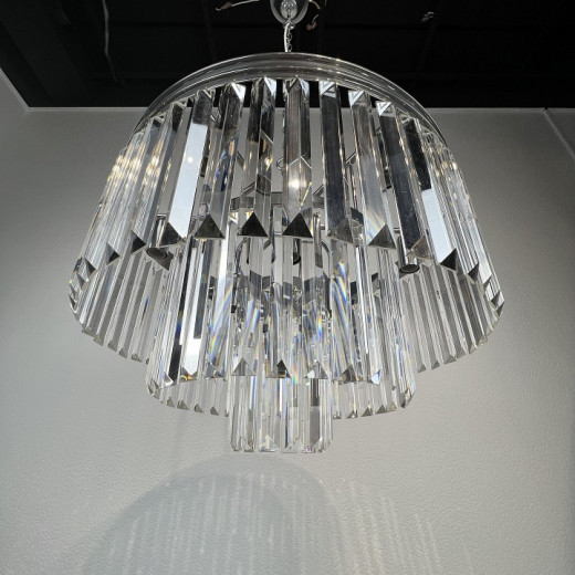Подвесная люстра Imperiumloft ODEON CLEAR GLASS FRINGE 3 40,1539