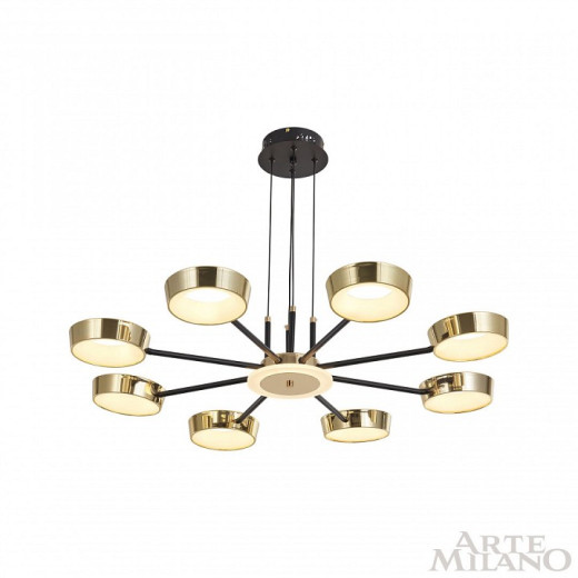 Подвесная люстра Arte Milano Ferrara-71079 271079/8 BK/GD