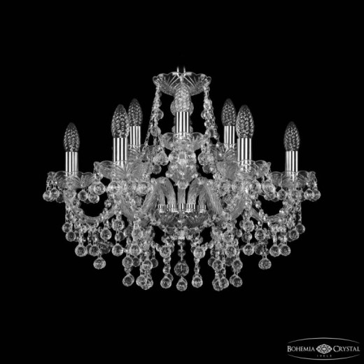 Подвесная люстра Bohemia Ivele Crystal 1409 1409/6+3/195 Ni