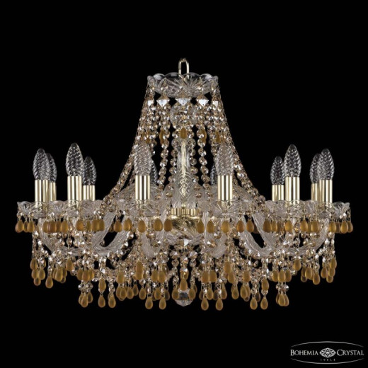 Подвесная люстра Bohemia Ivele Crystal 1410 1410/12/240 G V1003 R721