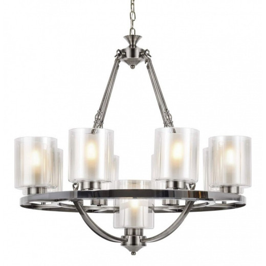 Подвесная люстра LUMINA DECO Santini LDP 1220-9 CHR+WT