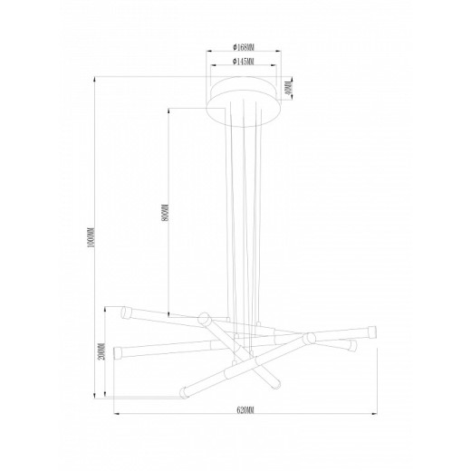 Подвесная люстра Freya Vibe FR6098PL-L64BZ