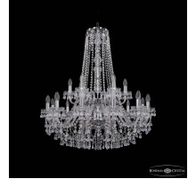 Подвесная люстра Bohemia Ivele Crystal 1410 1410/12+6/300/h-95/2d Ni V0300