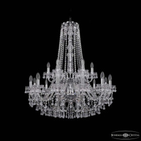 Подвесная люстра Bohemia Ivele Crystal 1410 1410/12+6/300/h-95/2d Ni V0300