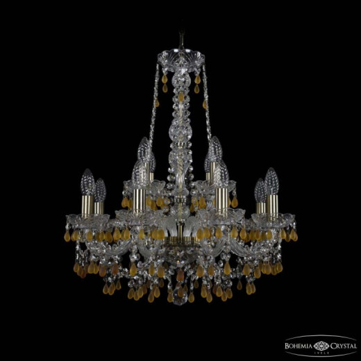 Подвесная люстра Bohemia Ivele Crystal 1410 1410/8+4/195/h-63 Pa V1003