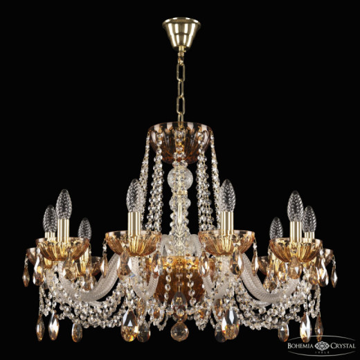 Подвесная люстра Bohemia Ivele Crystal 5402 5402/10/240 G Amber/M-1H K721