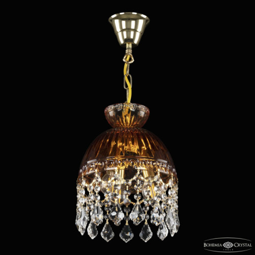 Подвесная люстра Bohemia Ivele Crystal 5478 5478/22 G Amber/M-1G Leafs