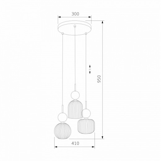 Подвесная люстра TK Lighting  11148