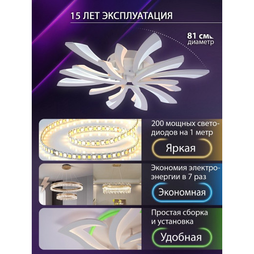 Потолочная люстра Natali Kovaltseva VIO LED LAMPS 81454